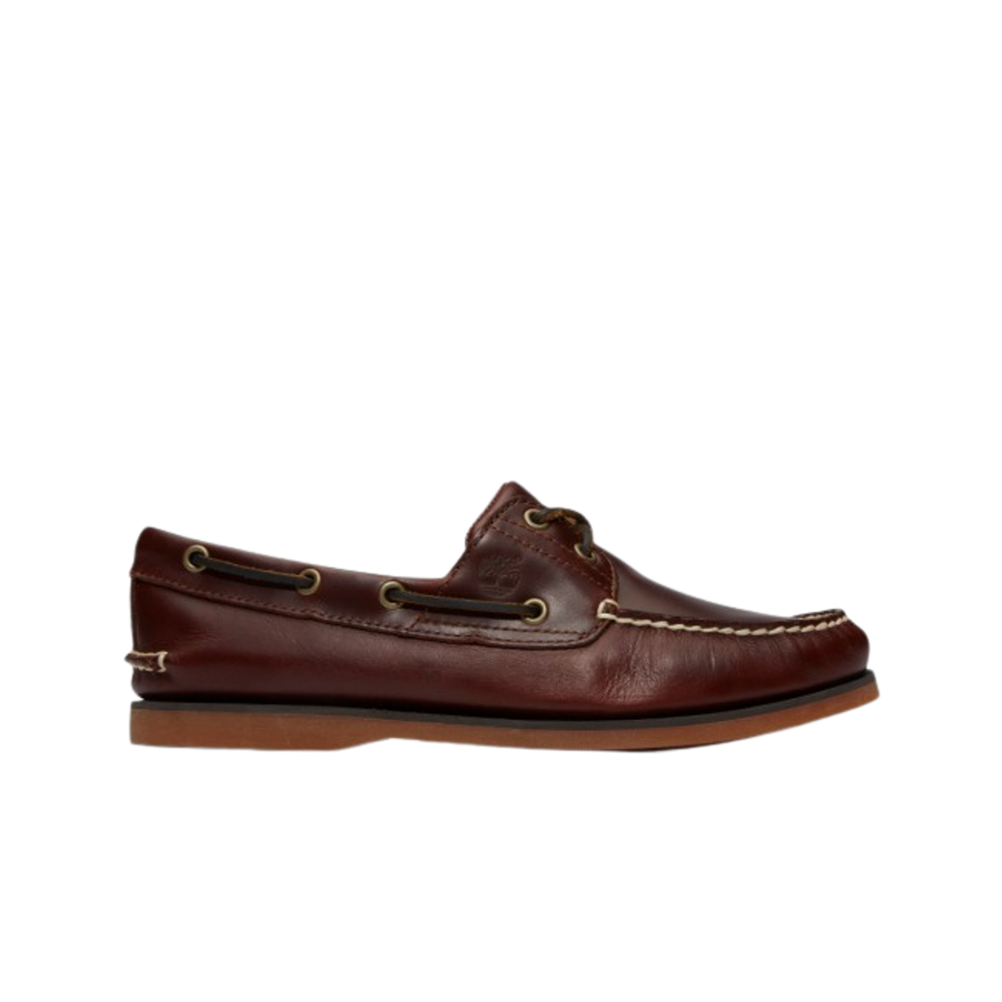 팀버랜드 클래식 2 아이 보트 슈즈 버건디 - 와이드(Timberland Classic 2-Eye Boat Shoes Burgundy - Wide)