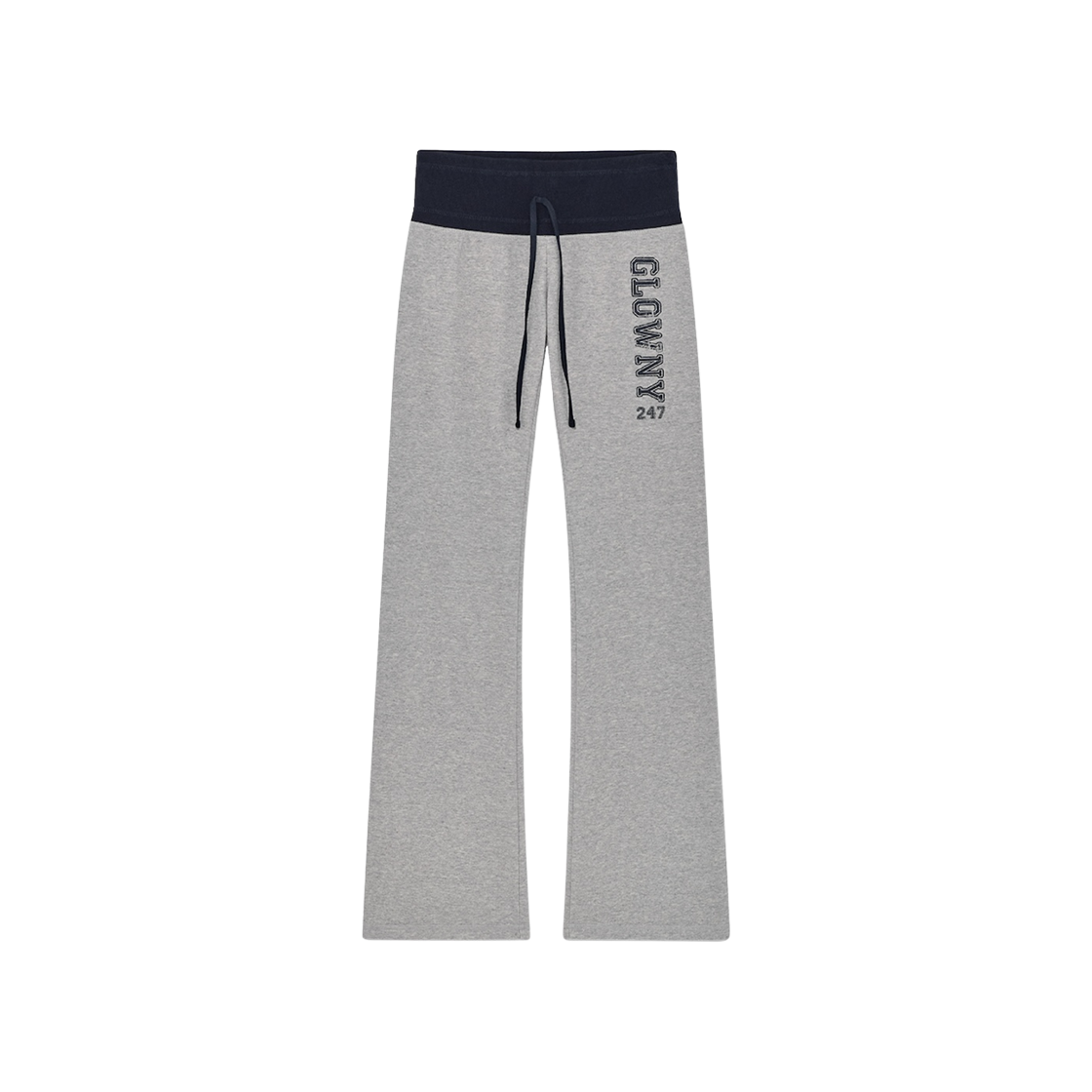 - (W) Glowny 247 Day Snug Flare Pants Melange Gray