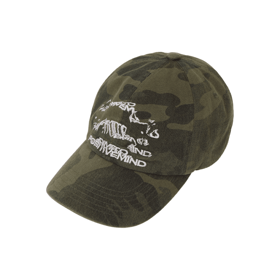 WVPA37440 Dimito Haze Cotton 6Panel Cap Washed Camo - 대표 이미지 #1