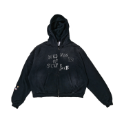 Paly Hollywood Birdman Of Silver Lake Zip Hooded Sweatshirt Black