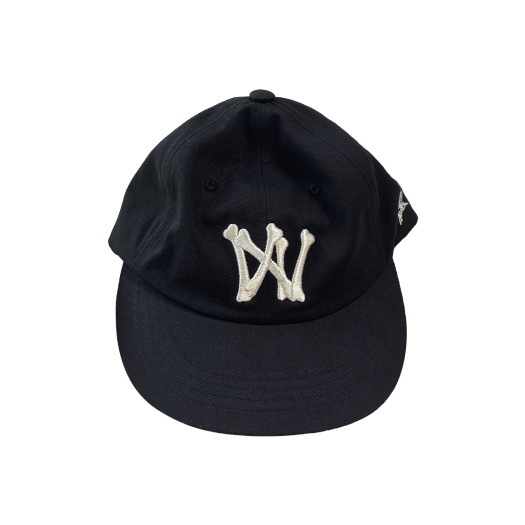 AOIRO_05 Aoiro 6-Panel Bone A/N Cap Black