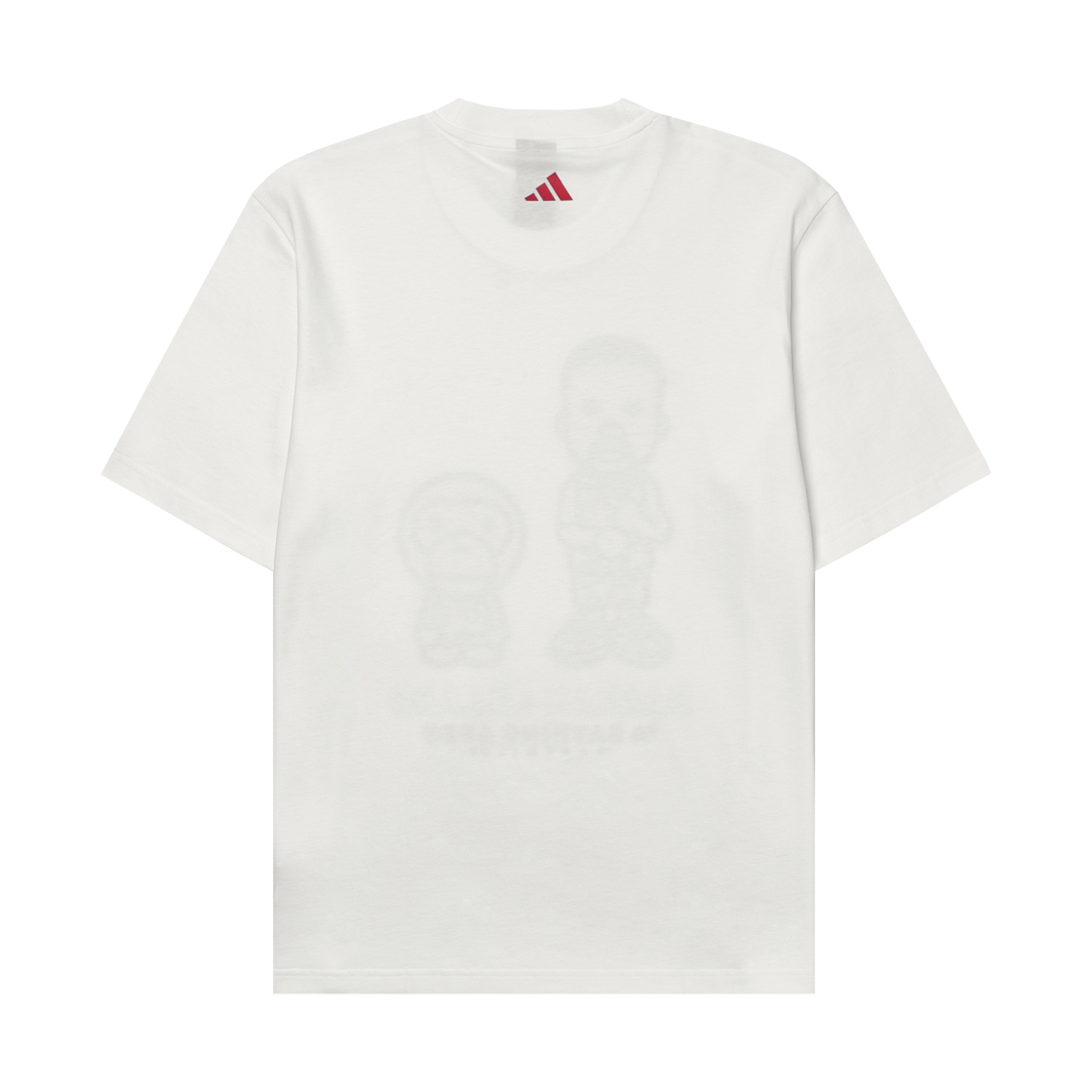 아디다스 x 베이프 데임 9 그래픽 베스킷볼 티셔츠 화이트 - KR