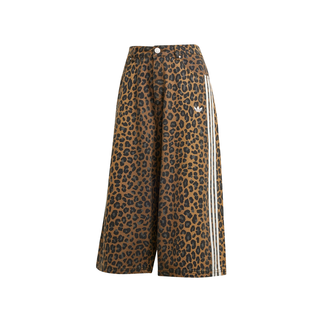 (W) 아디다스 오리지널스 데님 버뮤다 쇼츠 멀티컬러 브론즈 스트라타 - KR 사이즈((W) Adidas Originals Denim Bermuda Shorts Multicolor Bronze Strata - KR Sizing)