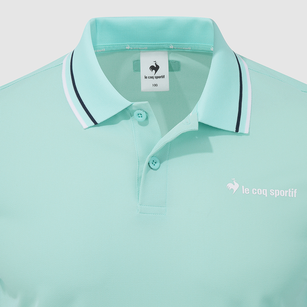 르꼬끄 스포르티브 유니 트리코트 피케 레귤러핏 폴로 티셔츠 - 민트(QQ223TTS52)(le coq sportif Unisex Tricot Pique Polo T-Shirt Mint) - 4