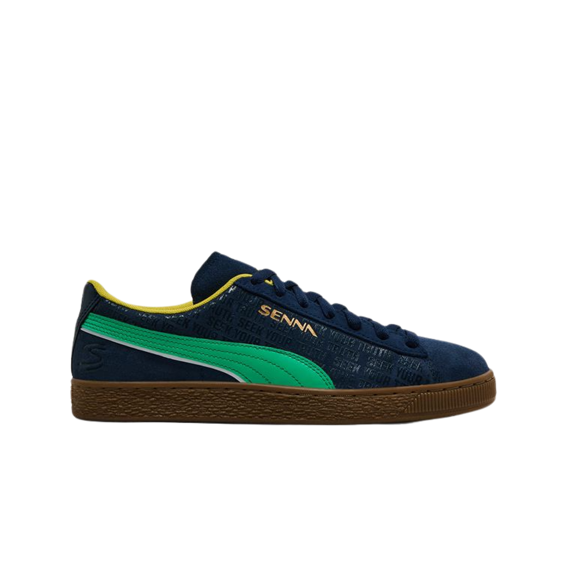 308126-01 Puma Senna A Vida Suede Club Navy Faster Yellow