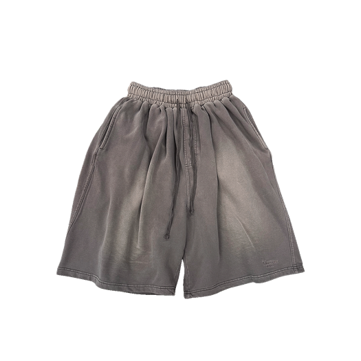 UMCM127MC Undermycar MU.127 New Logo Brush Washed Sweat Shorts Mocha