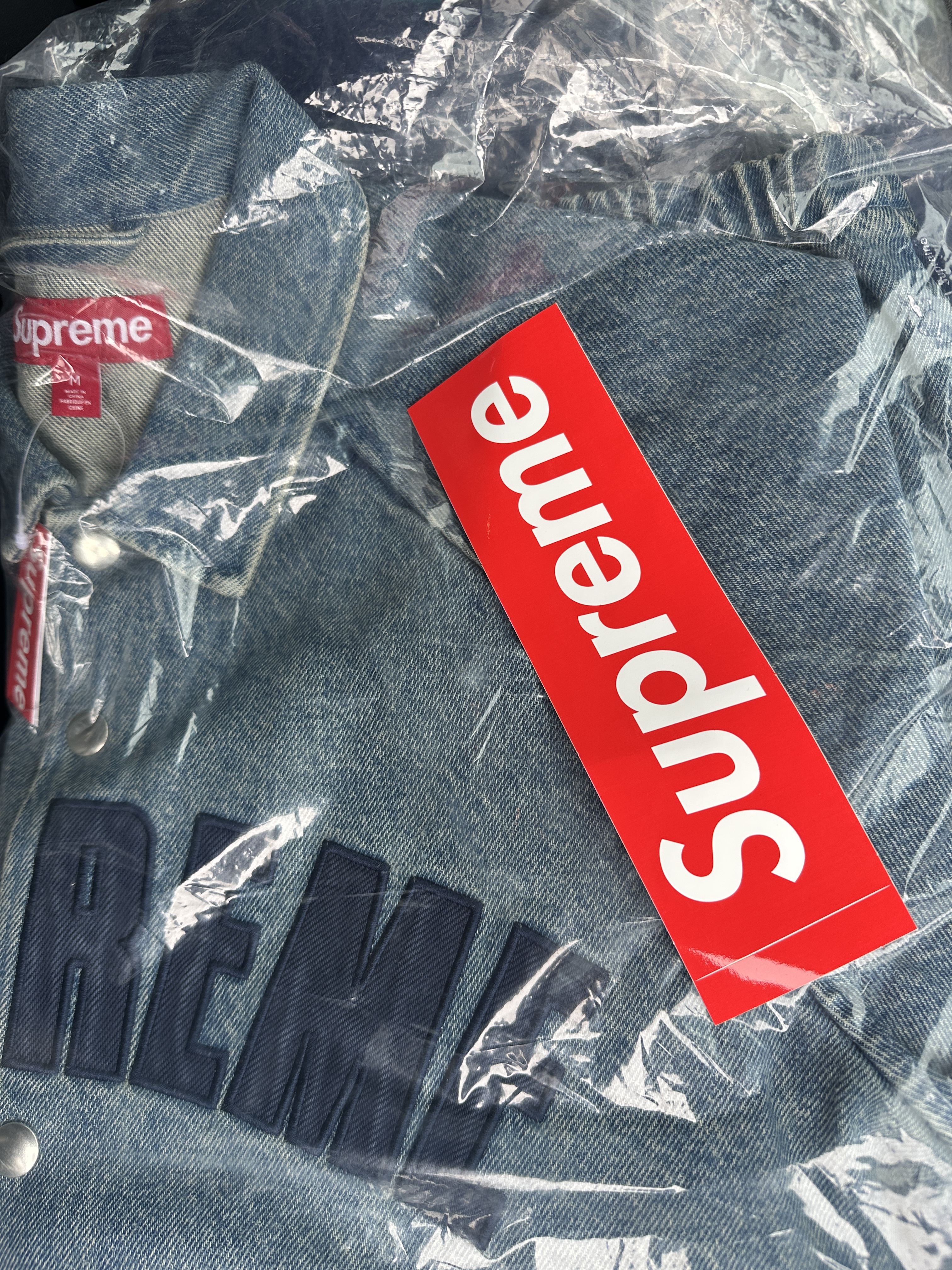 Supreme Arc Denim Coaches Jacket Washed Indigo - 25SS 착용 스타일 - 1