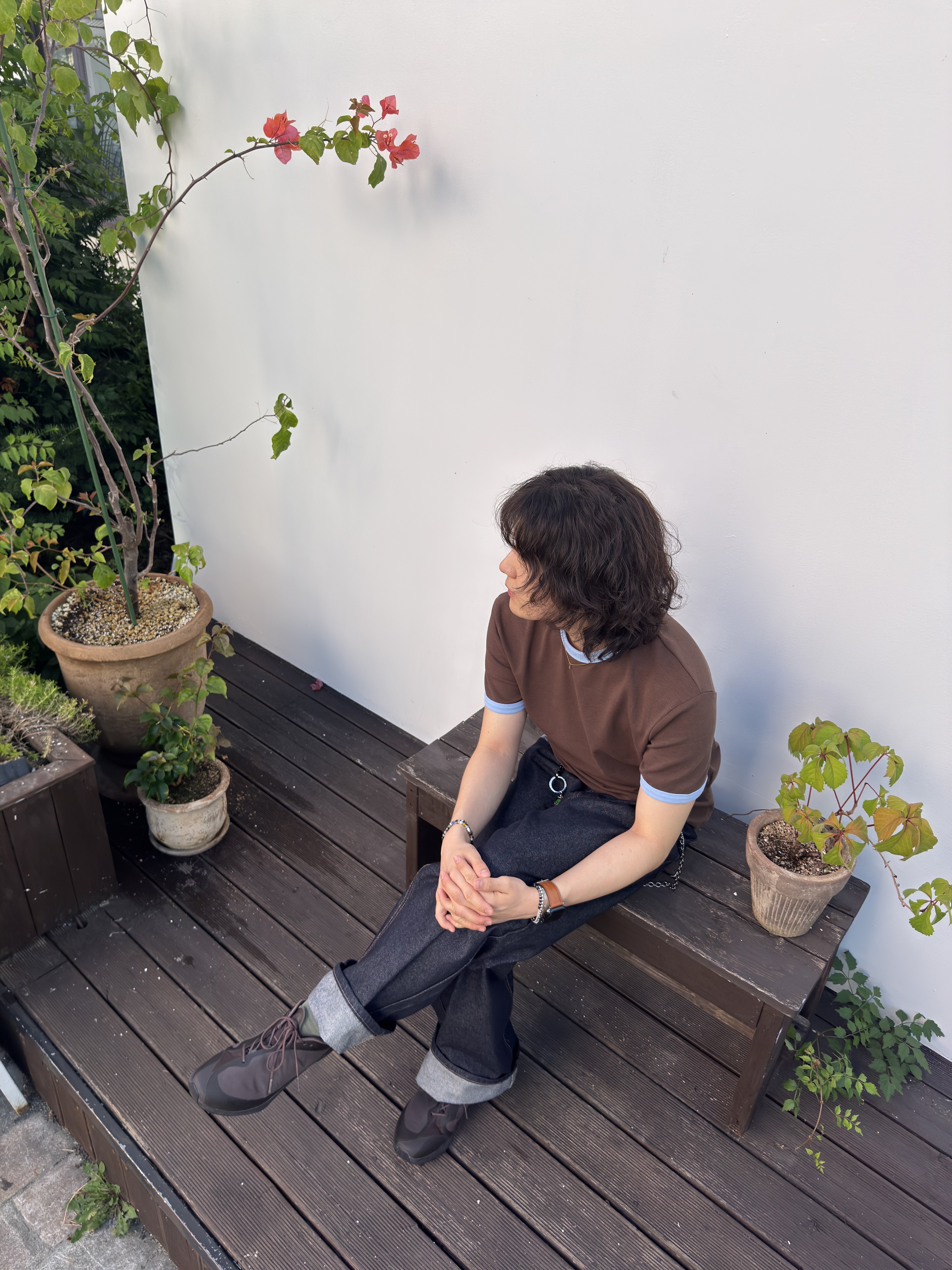 On Running x Post Archive Faction (Paf) Cloudventure Peak Cacao Espresso, Human Made Animal Keyring Silver 착용 스타일 - 6