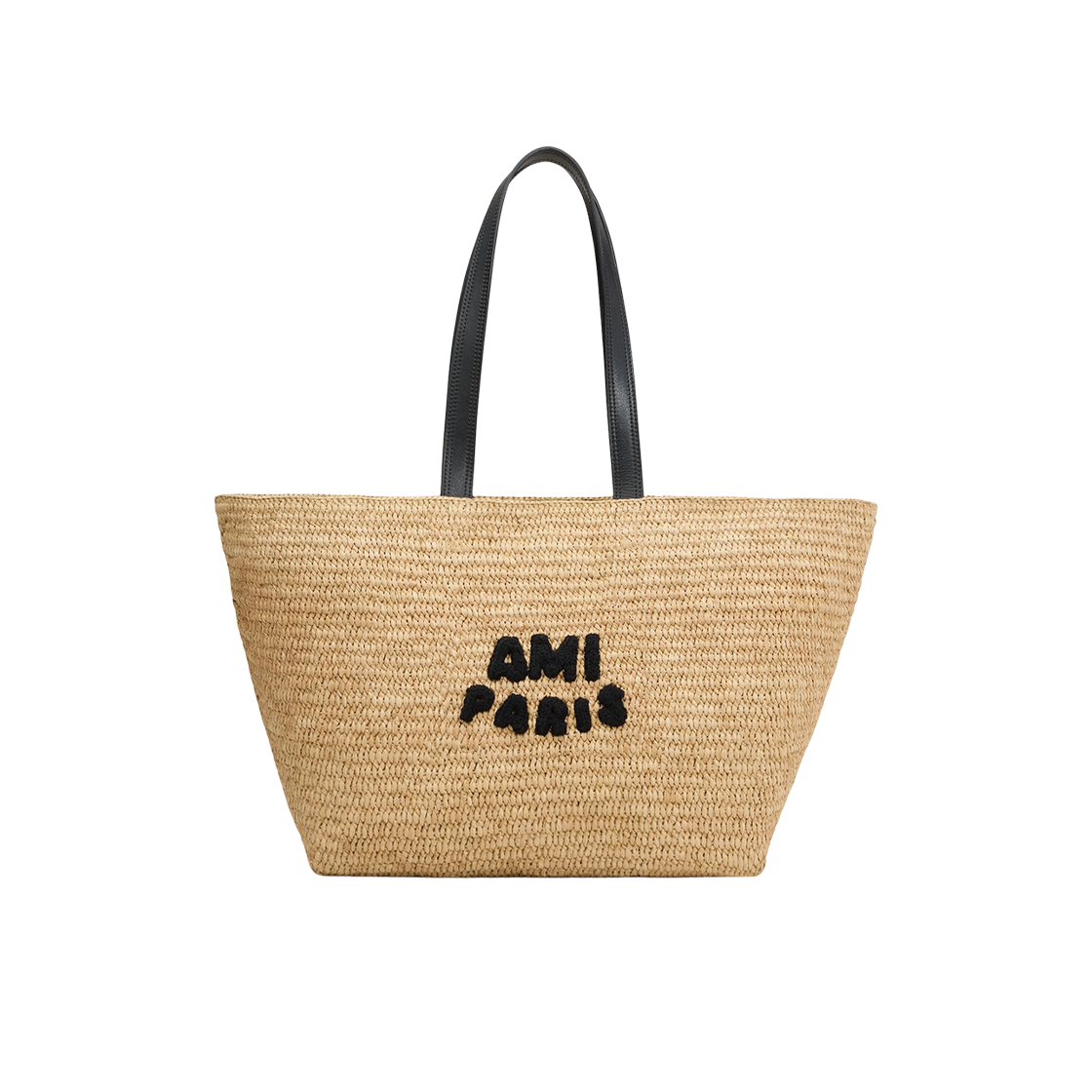 ULL033-AW0077-113 AMI Raffia Tote Bag Natural