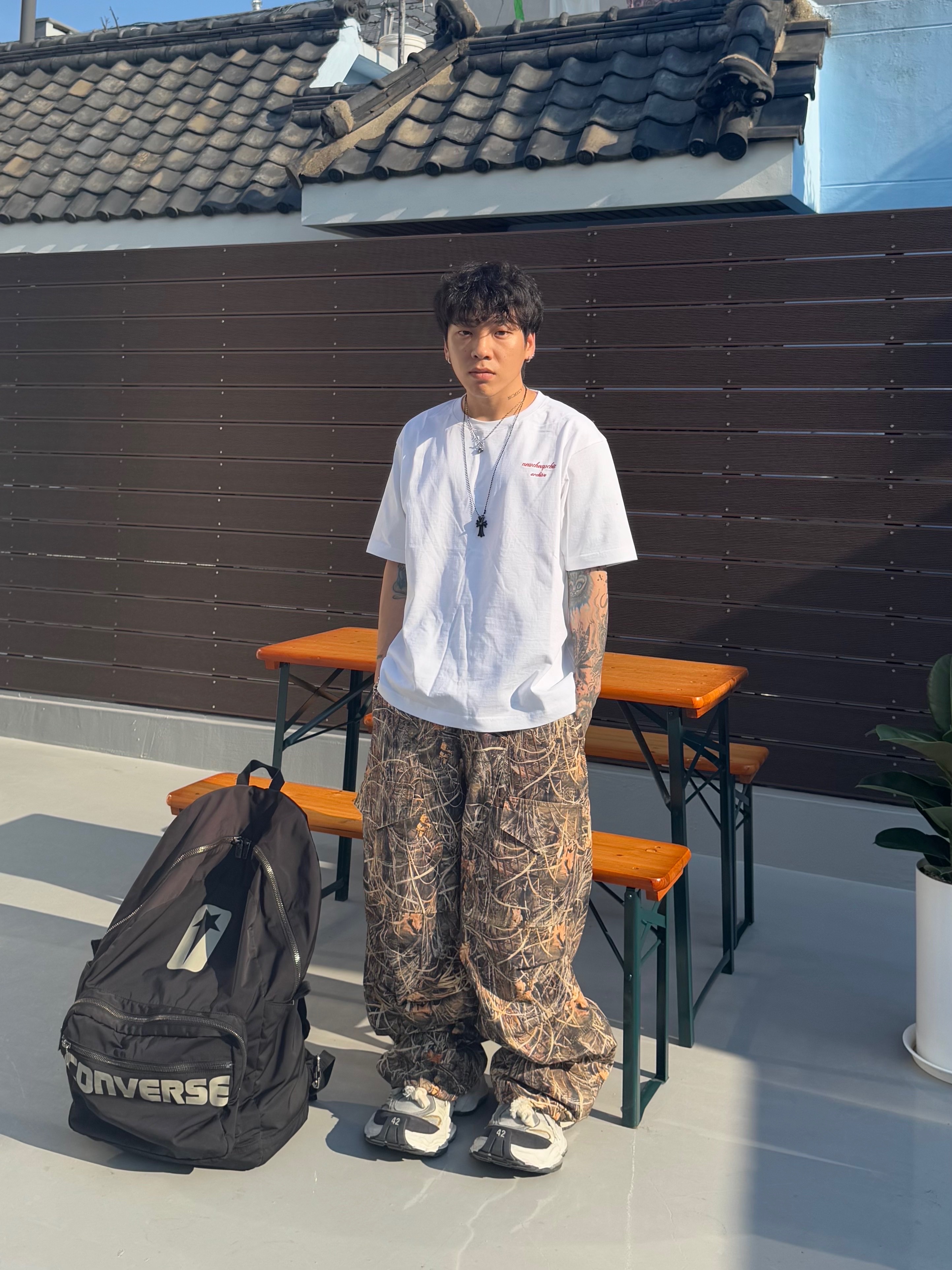 Wapworks Utility 3T Lite Cargo Realtree, Converse x Drkshdw Oversized Backpack Black 착용 스타일 - 4