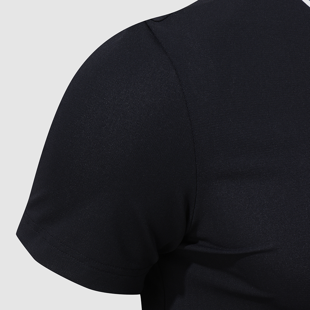 르꼬끄 스포르티브 유니 트리코트 피케 레귤러핏 폴로 티셔츠 - 블랙(QQ223TTS52)(le coq sportif Unisex Tricot Pique Polo T-Shirt Black) - 6