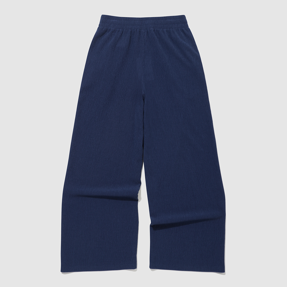 르꼬끄 스포르티브 여성 플리츠 스트레이트핏 팬츠 - 네이비(QQ222OPT52)(le coq sportif Women's Pleated Straight-Fit Pants Light Navy) - 3