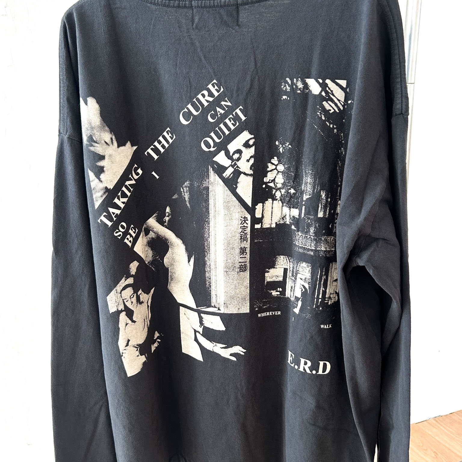 Enfants Riches Deprimes Taking The Cure LS T-Shirt Faded Black 착용 스타일 - 2
