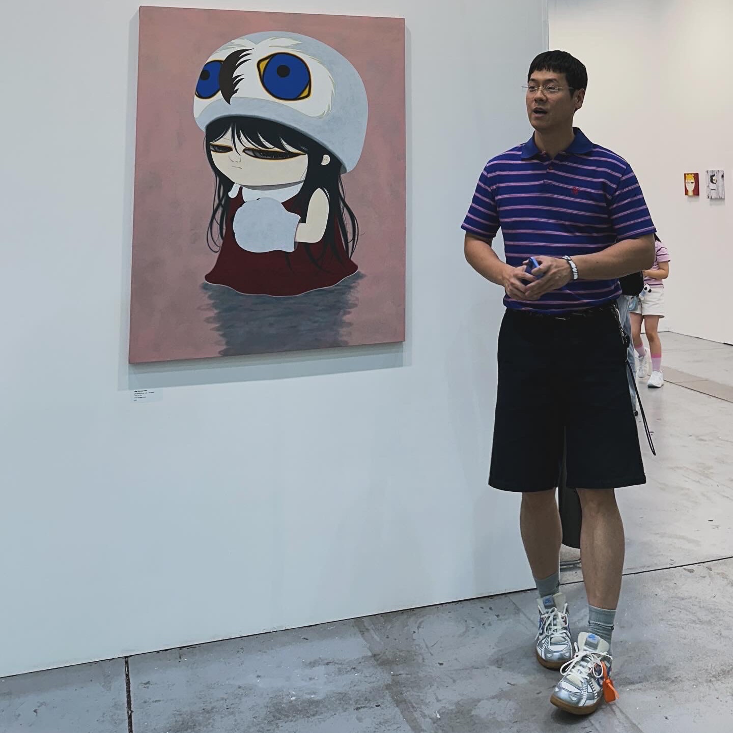 Nike x Off-White Air Rubber Dunk University Blue 착용 스타일