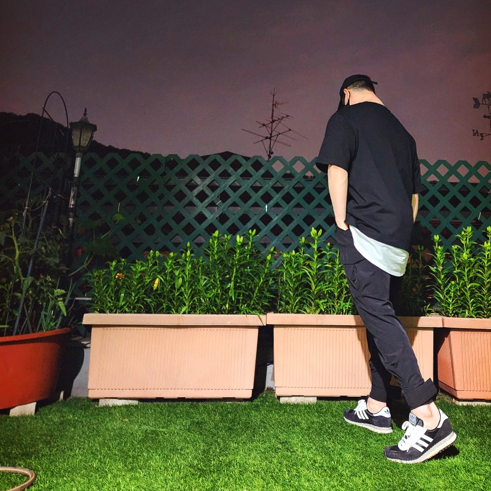 Maison Kitsune Large Fox Head Embroidered 6P Cap Black - 21FW, Maison Kitsune Embroidery Oversize T-Shirt Black 착용 스타일 - 2