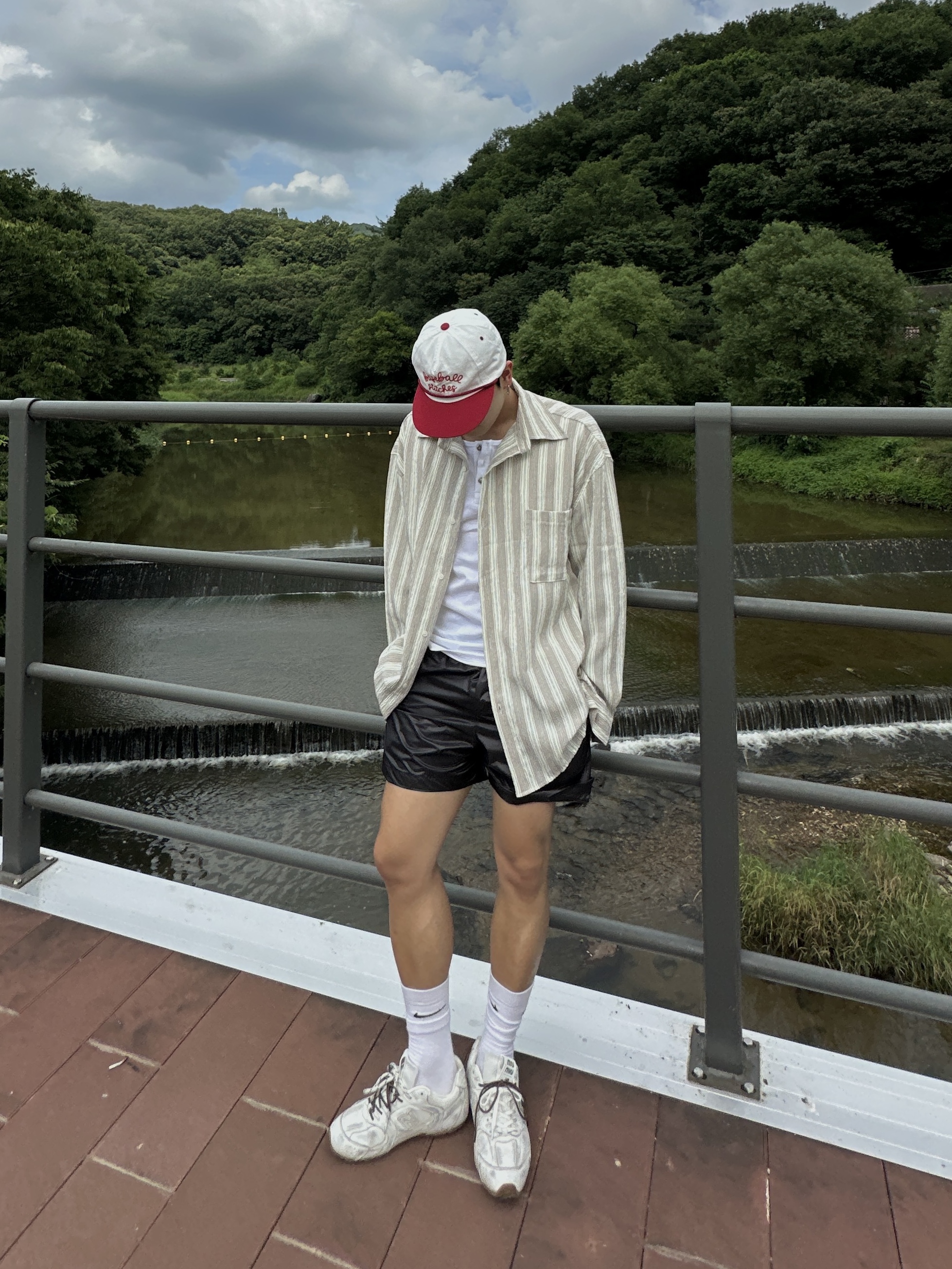 (W) New Balance x Miu Miu 530 SL Leather Sneakers White 착용 스타일