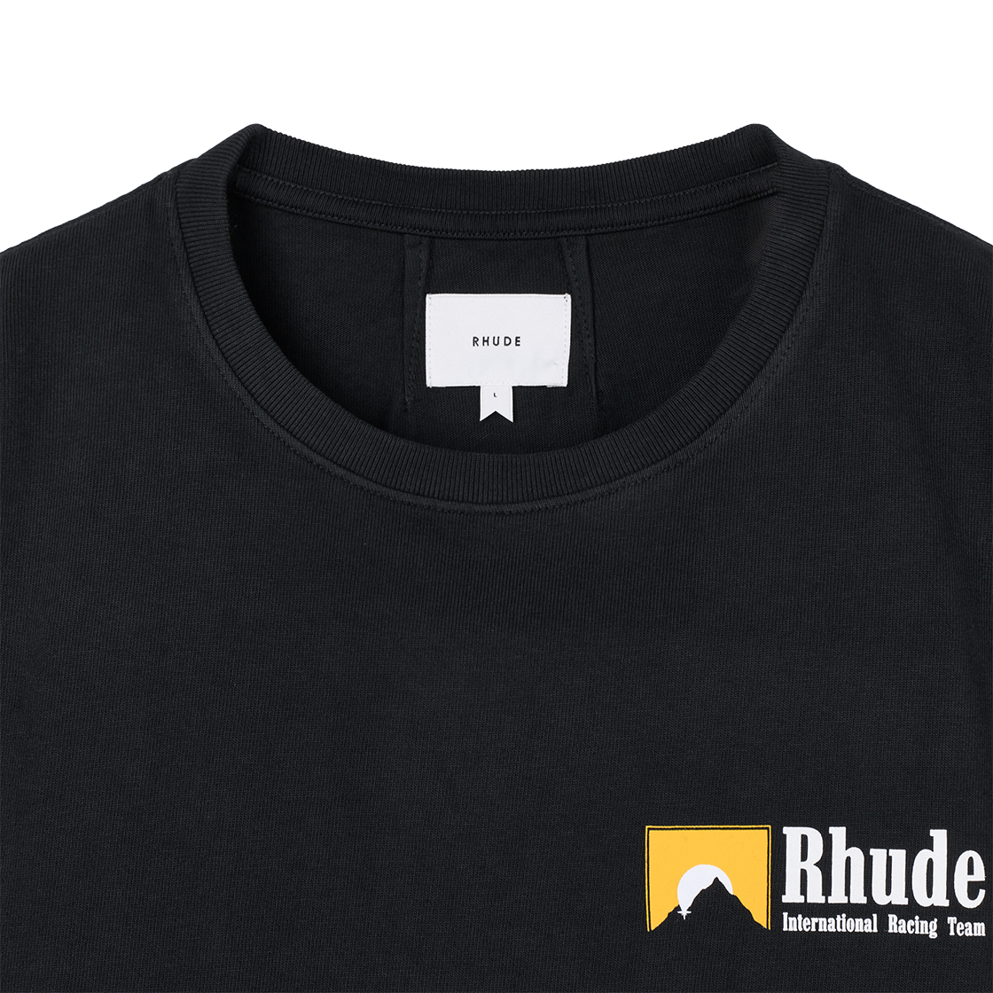 KM5CTSSRD01BK Rhude International Racing Logo Tee Vintage Black - 25FW - #3