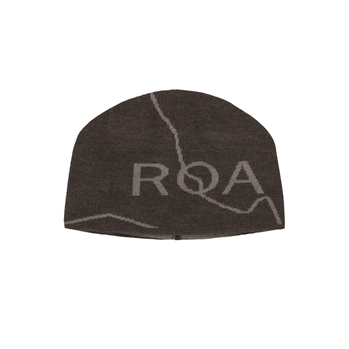 RBUW288YA12-BRW0003 Roa Logo Wool Beanie Dark Brown