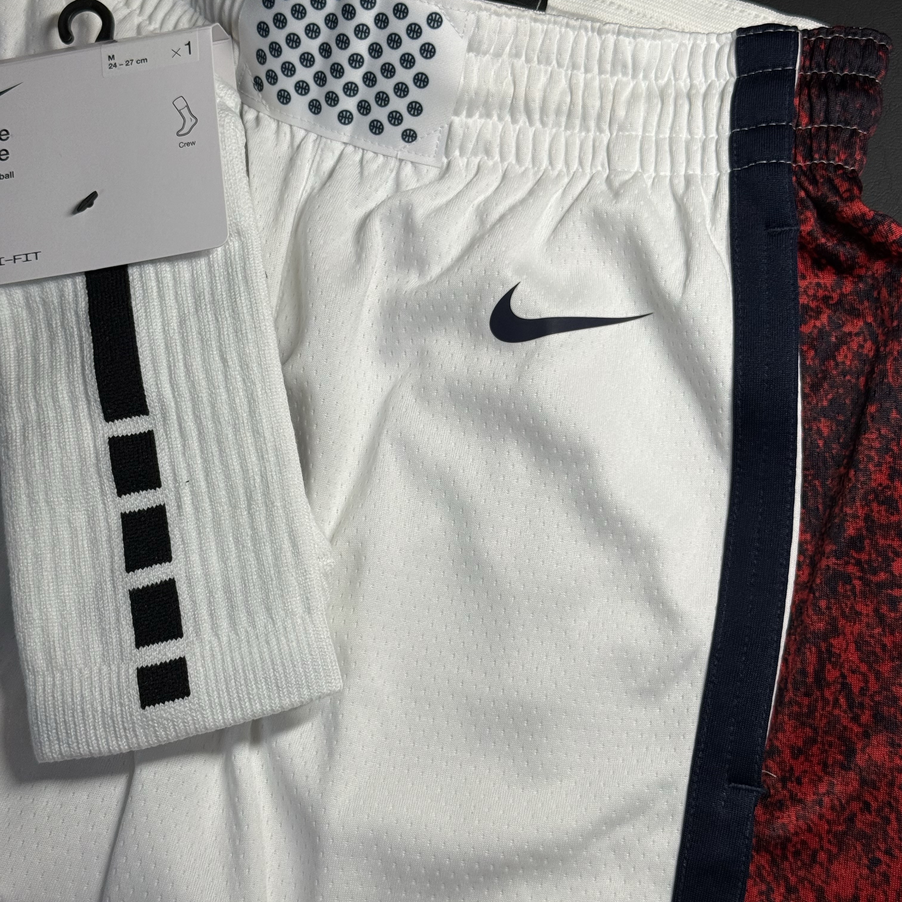 Nike USA Limited Home Basketball Shorts White Obsidian - US/EU 착용 스타일