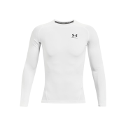Under Armour HeatGear Long Sleeve White Black