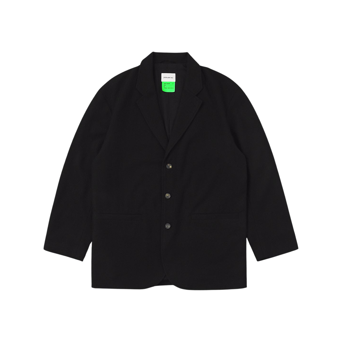 - Khakis Wool Broad Jacket Black