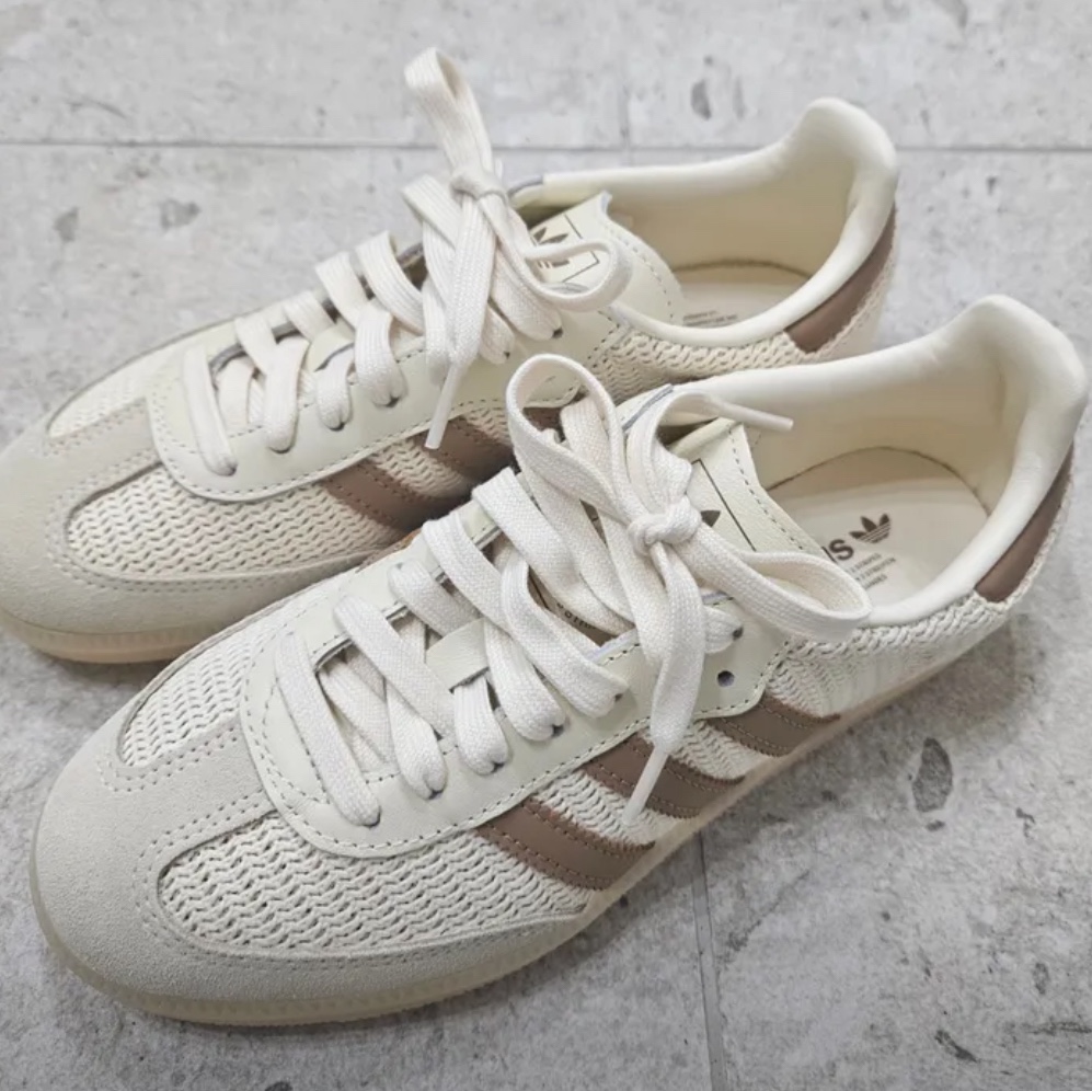 Adidas Samba OG Cream White Preloved Brown 착용 스타일