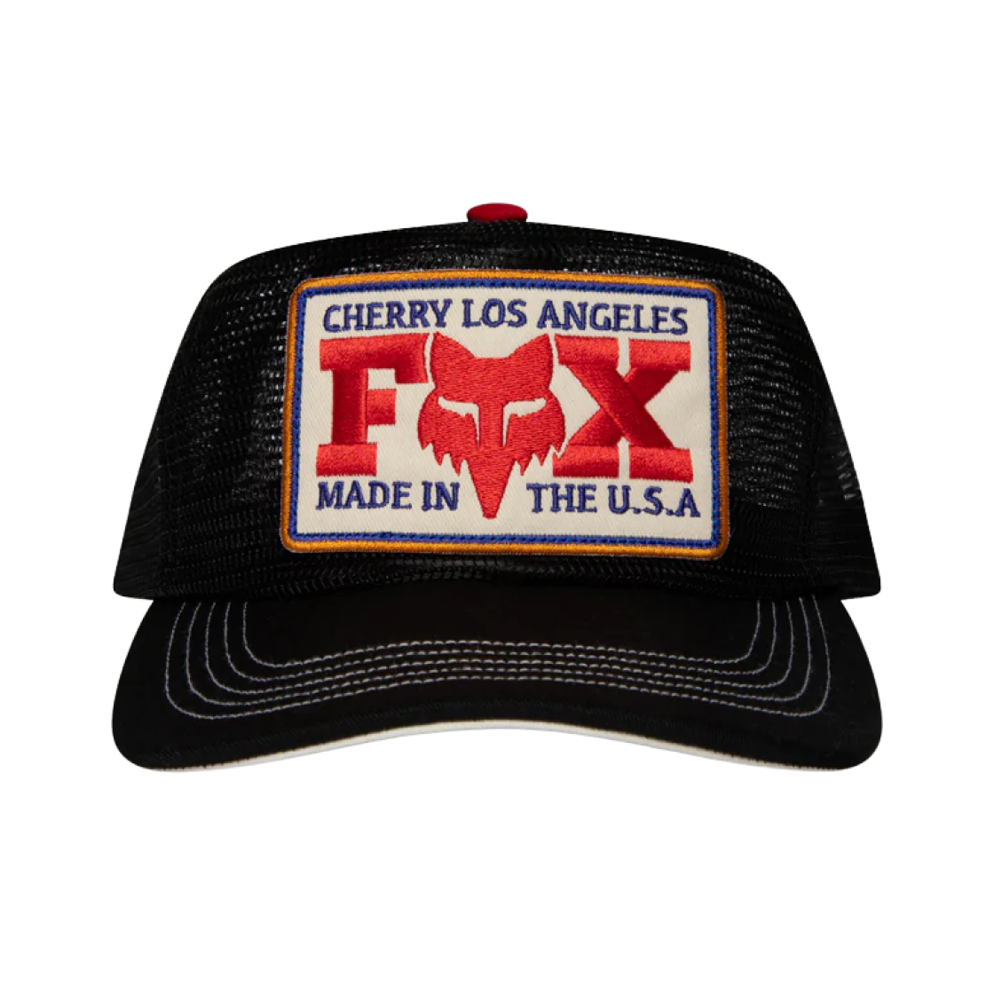 체리 LA 폭스 X 체리 메쉬 트러커 햇 블랙(Cherry LA Fox X Cherry Mesh Trucker Hat Black)