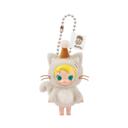 Pop Mart Baby Molly Pocket Friends Series Vinyl Plush Pendant It's Snack Time (Opened Case)