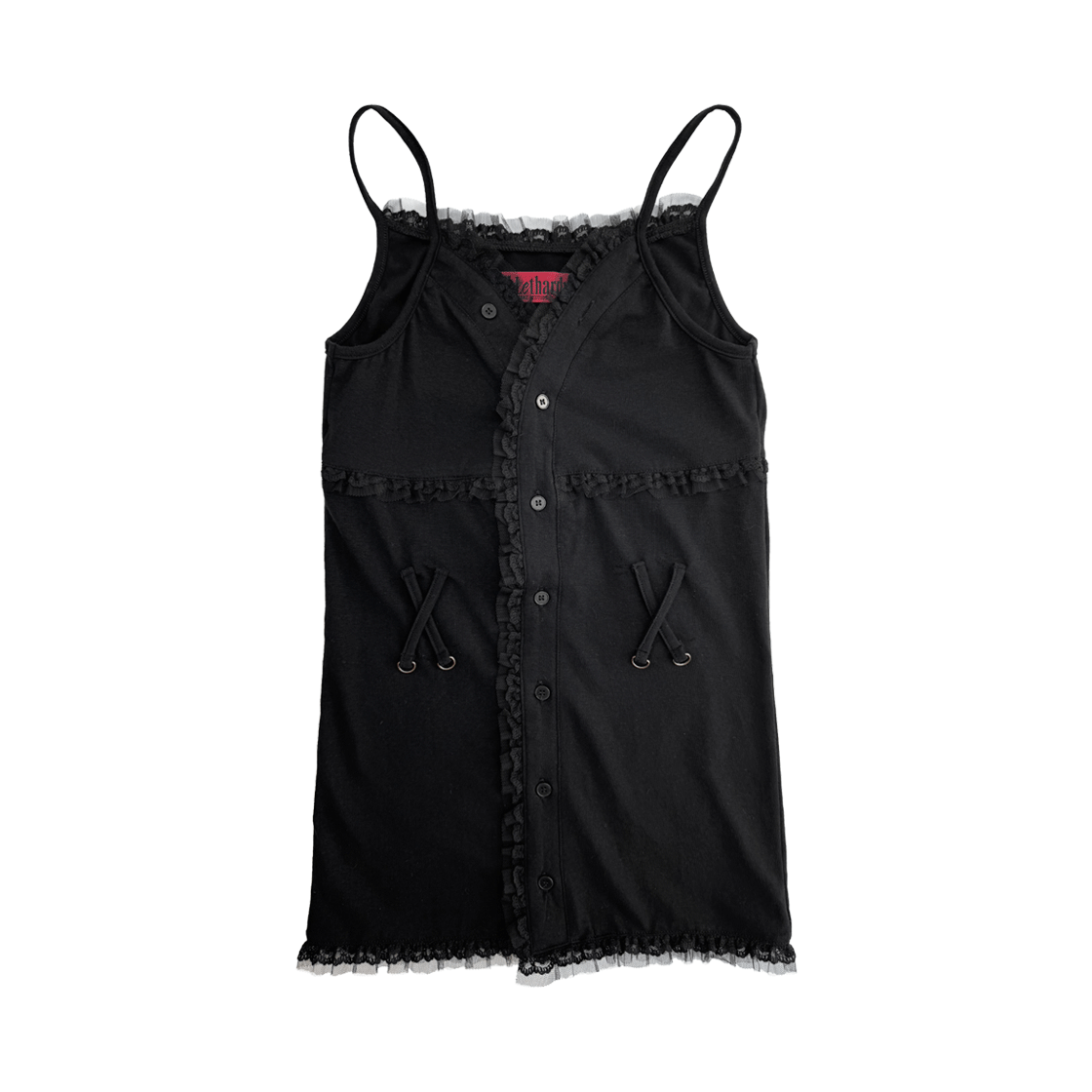 스틸레써디 레이스 저지 탑 블랙(Still Lethardy Lace Jersey Top Black)