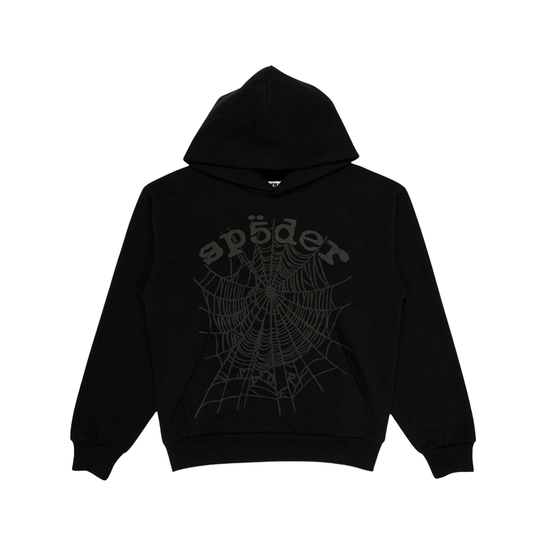 - Sp5der Phantom Web Hoodie Black