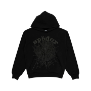 Sp5der Phantom Web Hoodie Black