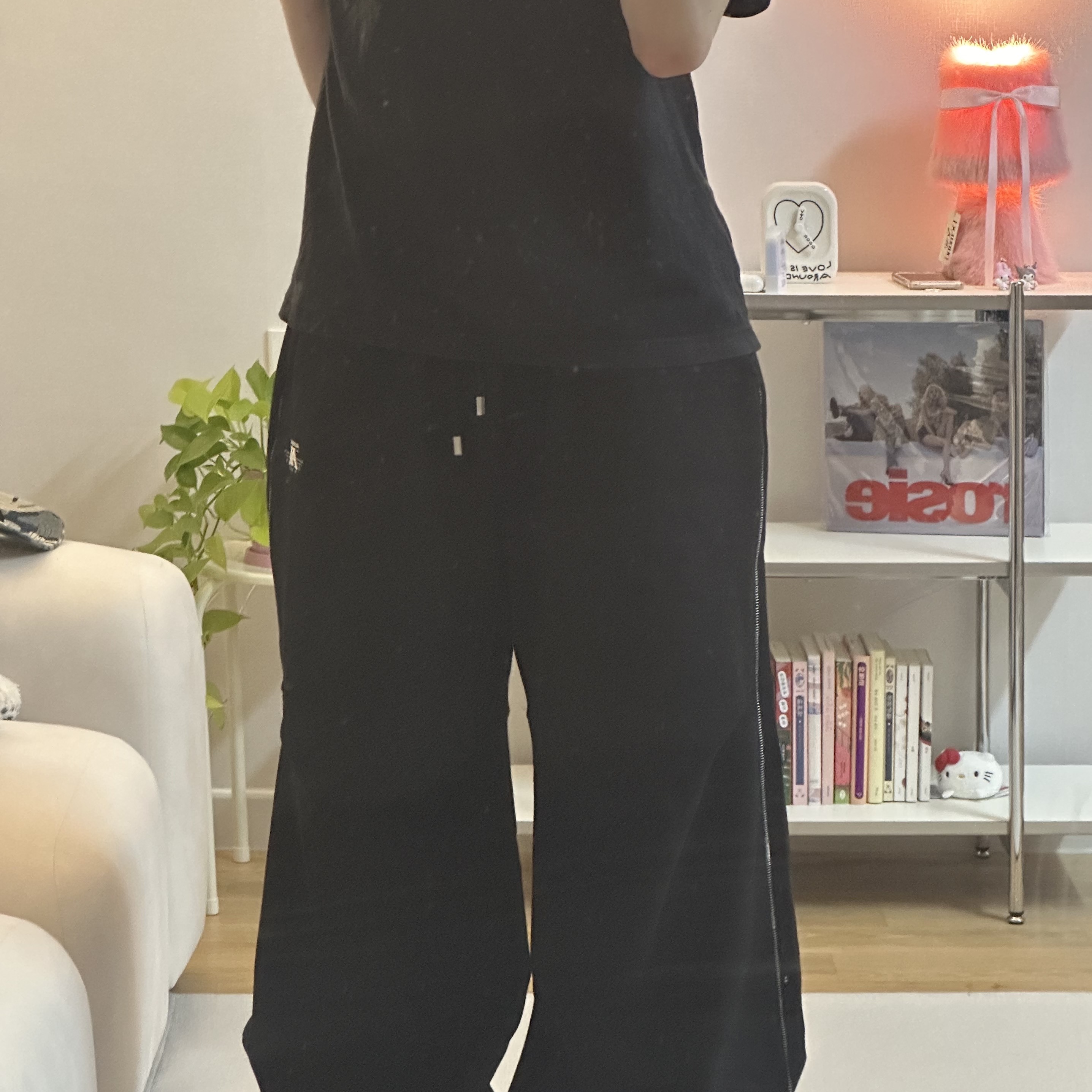 Palace P 6-Panel Camo Denim - 25SS, Ader Error Nolc Logo Sweatpants Noir 착용 스타일 - 2
