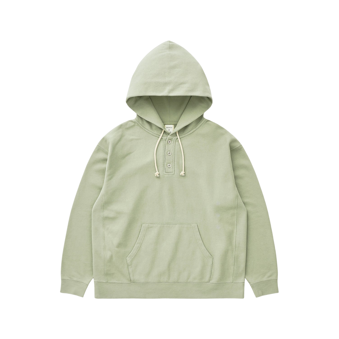 카키스 하프 버튼 후드 모스(Khakis Half Button Hoodie Moss)