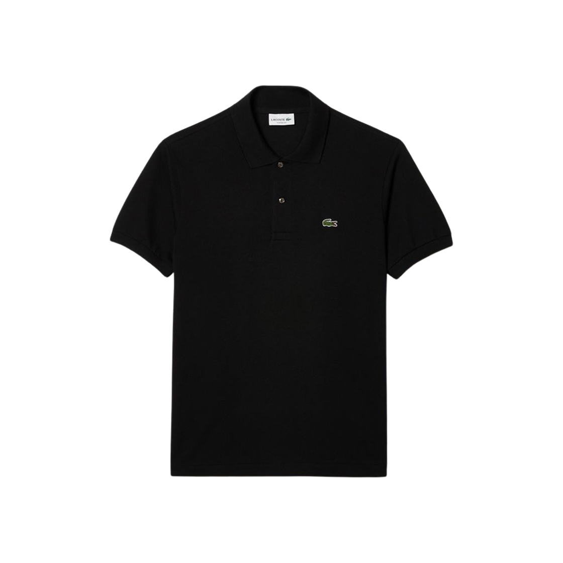 라코스테 오리지널 L.12.12 피케 클래식 폴로 셔츠 블랙(Lacoste Original L.12.12 Pique Classic Polo Shirt Black)