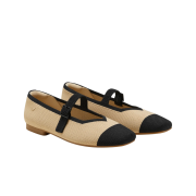 (W) Vivaia Margot Maryjane Nude Peach Black
