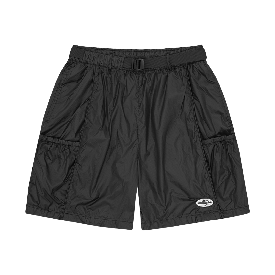 코르테이즈 알카트라즈 나일론 패치 쇼츠 블랙(Corteiz Alcatraz Nylon Patch Shorts Black)