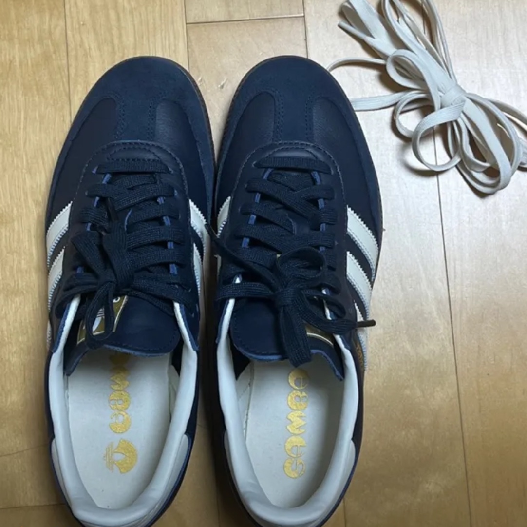 Adidas Samba OG Night Navy Cream White 착용 스타일