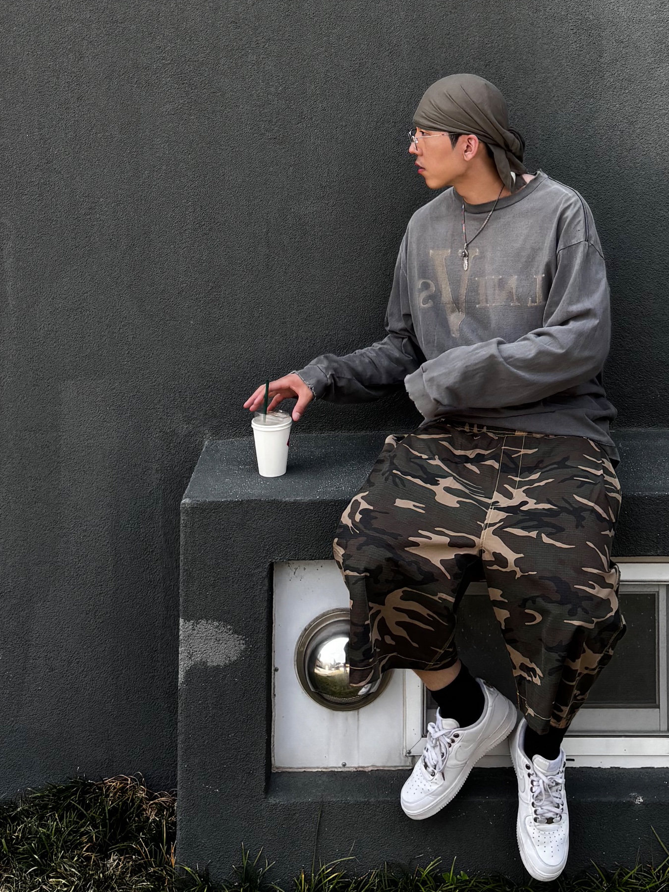 Wapworks Easy 3T Work Bermuda Pants Camo, Nike Air Force 1 '07 Low White 착용 스타일 - 1