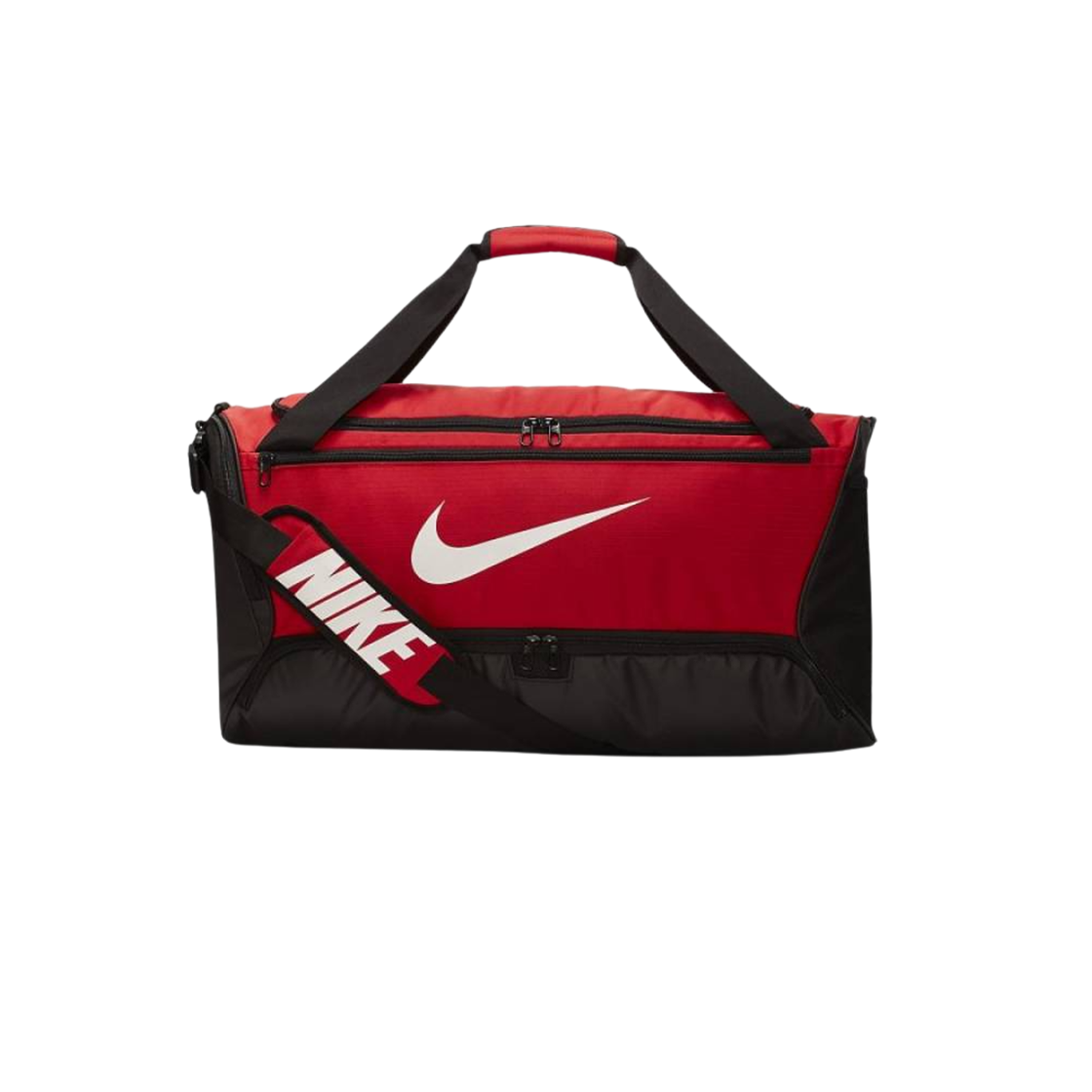 BA5955-657 Nike Brasilia Training Duffle Bag Medium 60L University Red Black