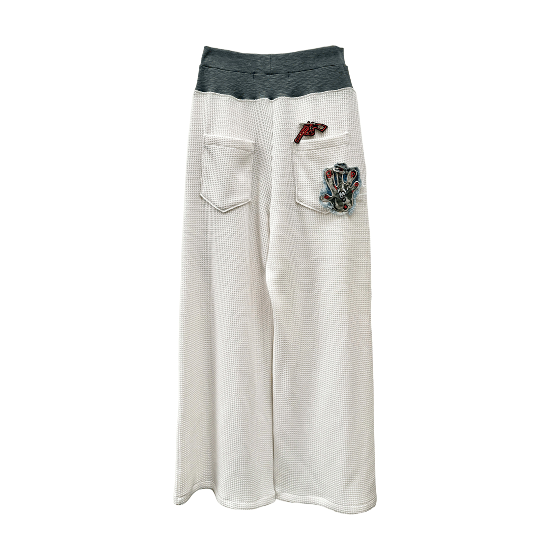 스틸레써디 투톤 웨이스트 와플 팬츠 아이보리(Still Lethardy Two-Tone Waist Waffle Pants Ivory) - 2