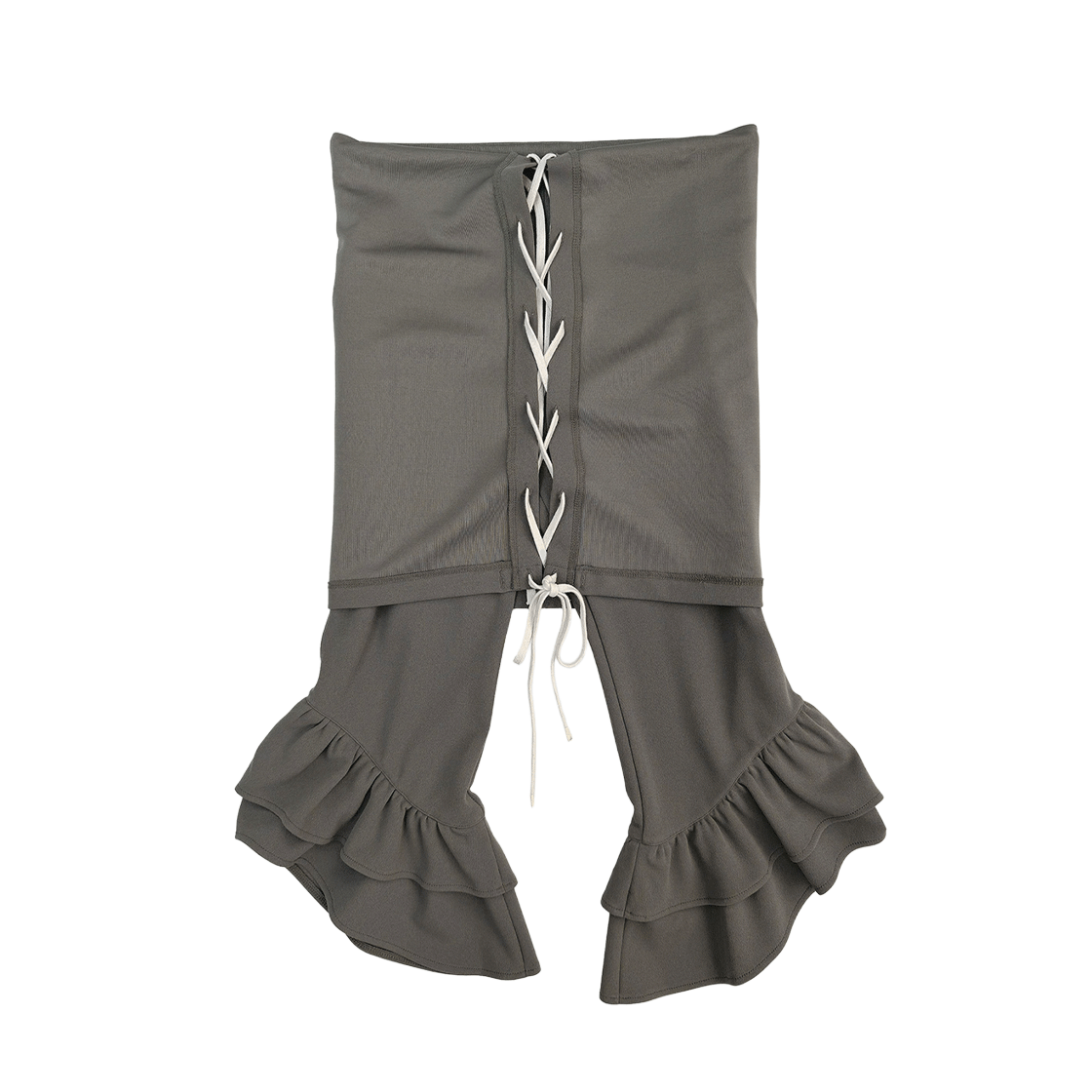 SL25SSPT01KH Still Lethardy Lace-Up Convertible Jumpsuit Khaki