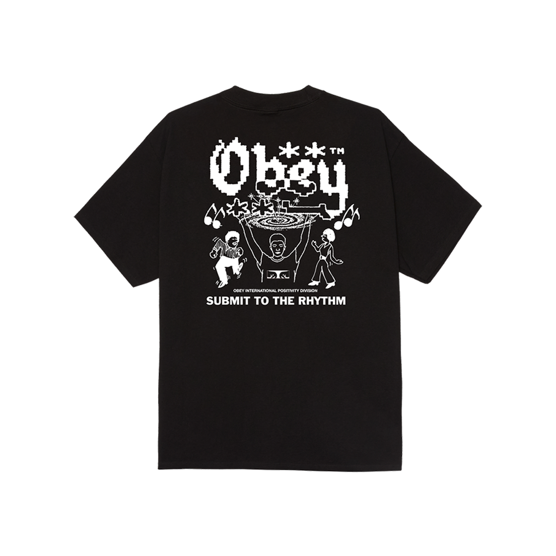 165264056 Obey Submit To The Rhythm Classic T-Shirt Black