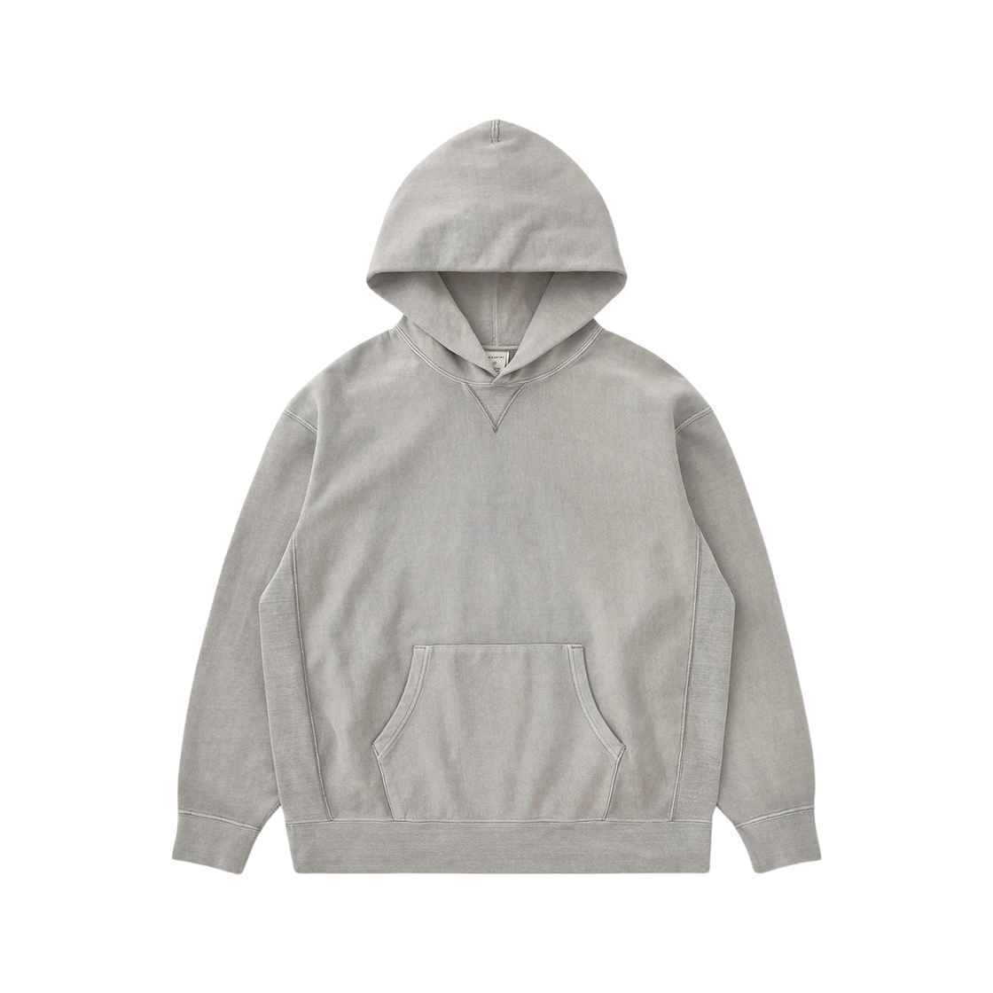 카키스 다이드 스탁 후드 웜 그레이(Khakis Dyed Stock Hoodie Warm Grey)