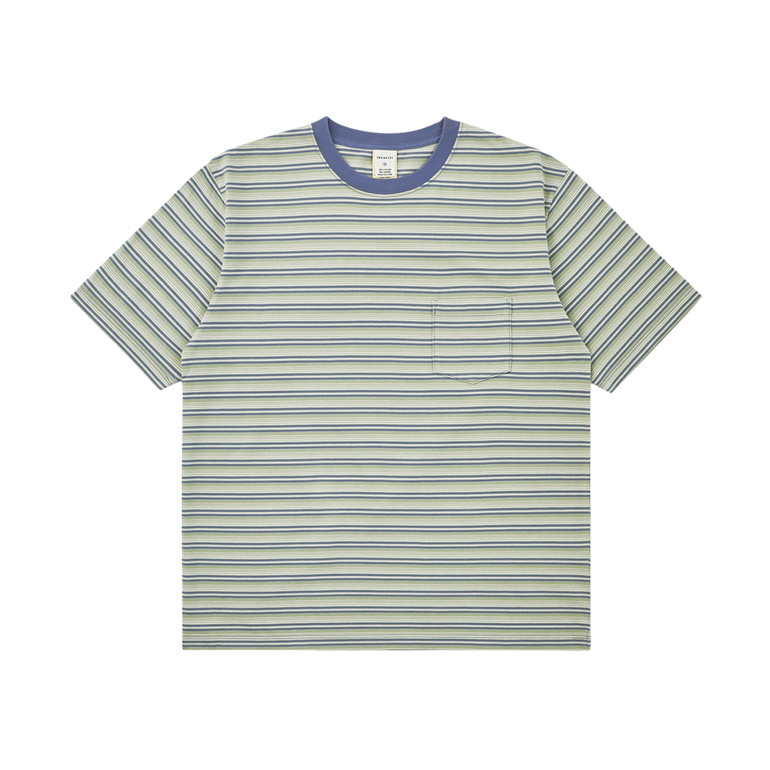 카키스 보더 숏슬리브 티셔츠 모스(Khakis Border S/S T-Shirt Moss)