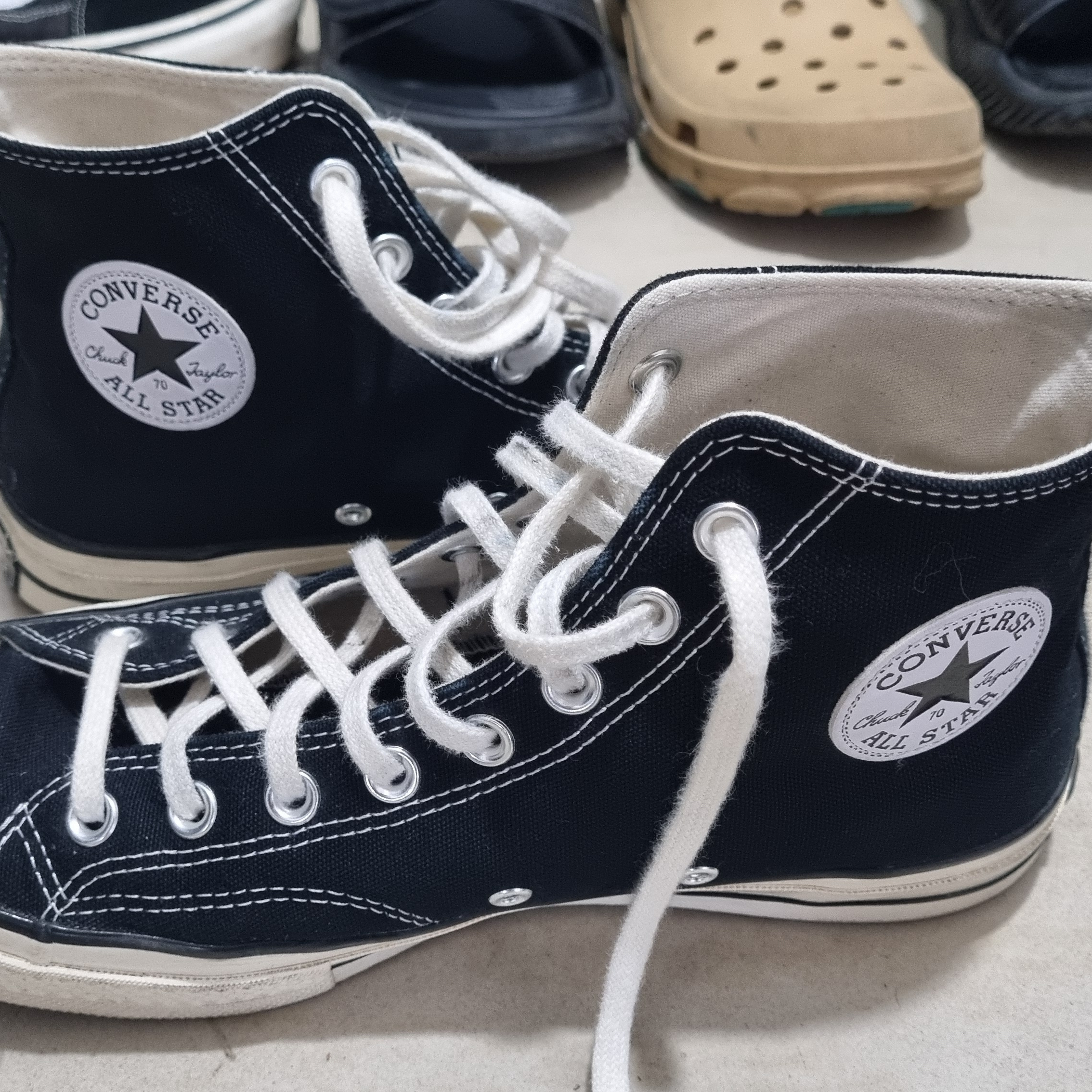 Converse Chuck 70 Hi Black 착용 스타일