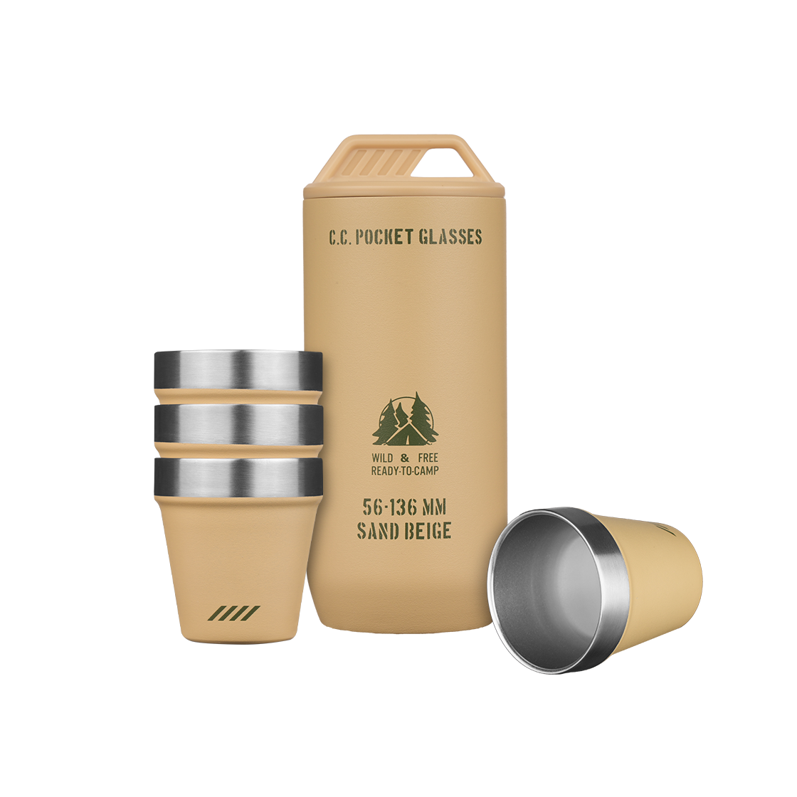 카고컨테이너 포켓 글래스 베이지