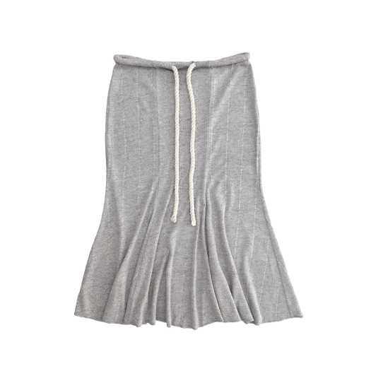 SL25SSSK01GY Still Lethardy Rope Flare Skirt Grey