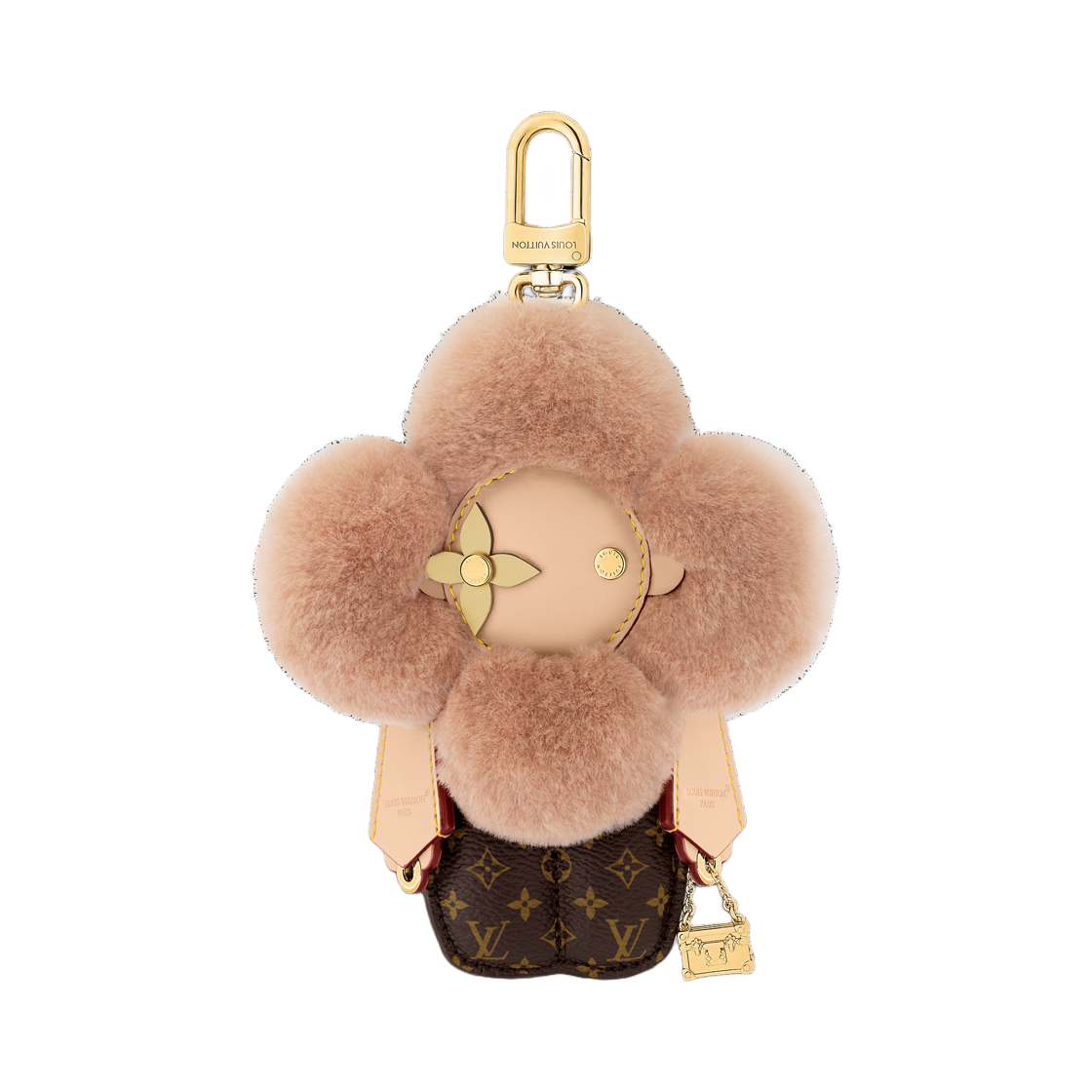 M02992 Louis Vuitton Vivienne Fashionista Bag Charm Brown