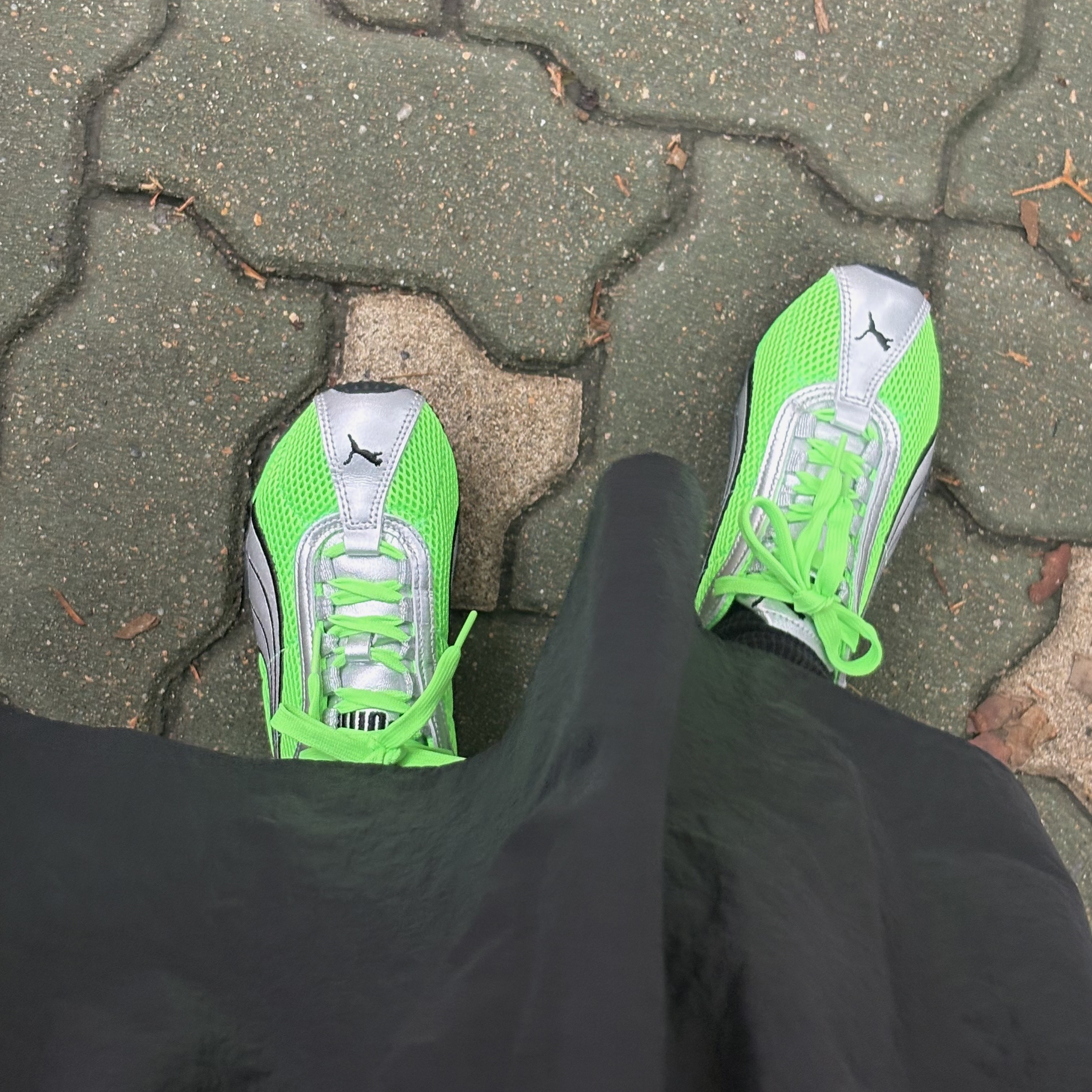 Puma H-street OG Green Silver 착용 스타일
