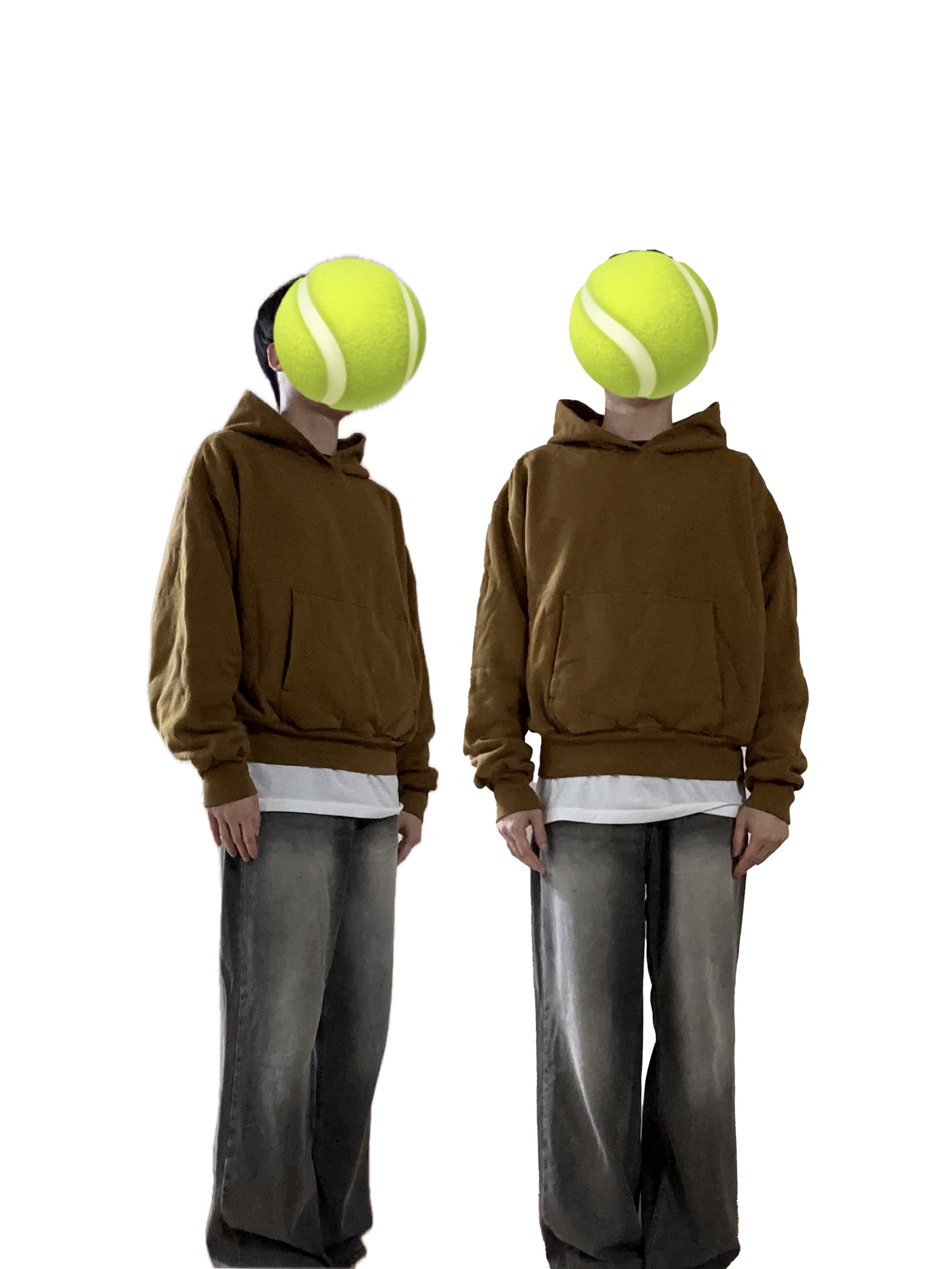 Yeezy Gap Hoodie Light Brown 착용 스타일
